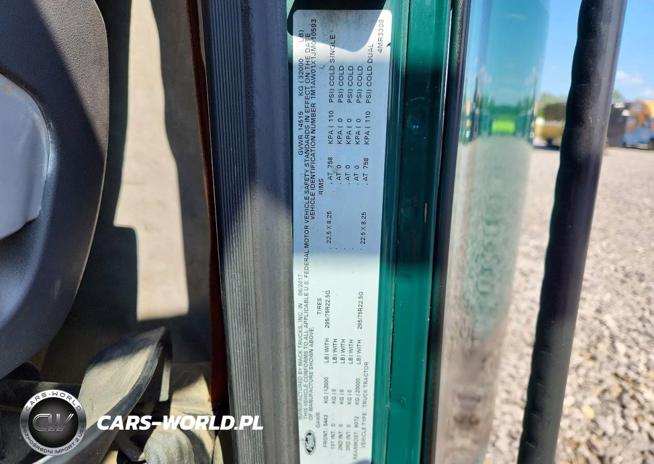 2018 Mack 600 Cxu600 VIN:1M1AW01X1JM010593 - 12