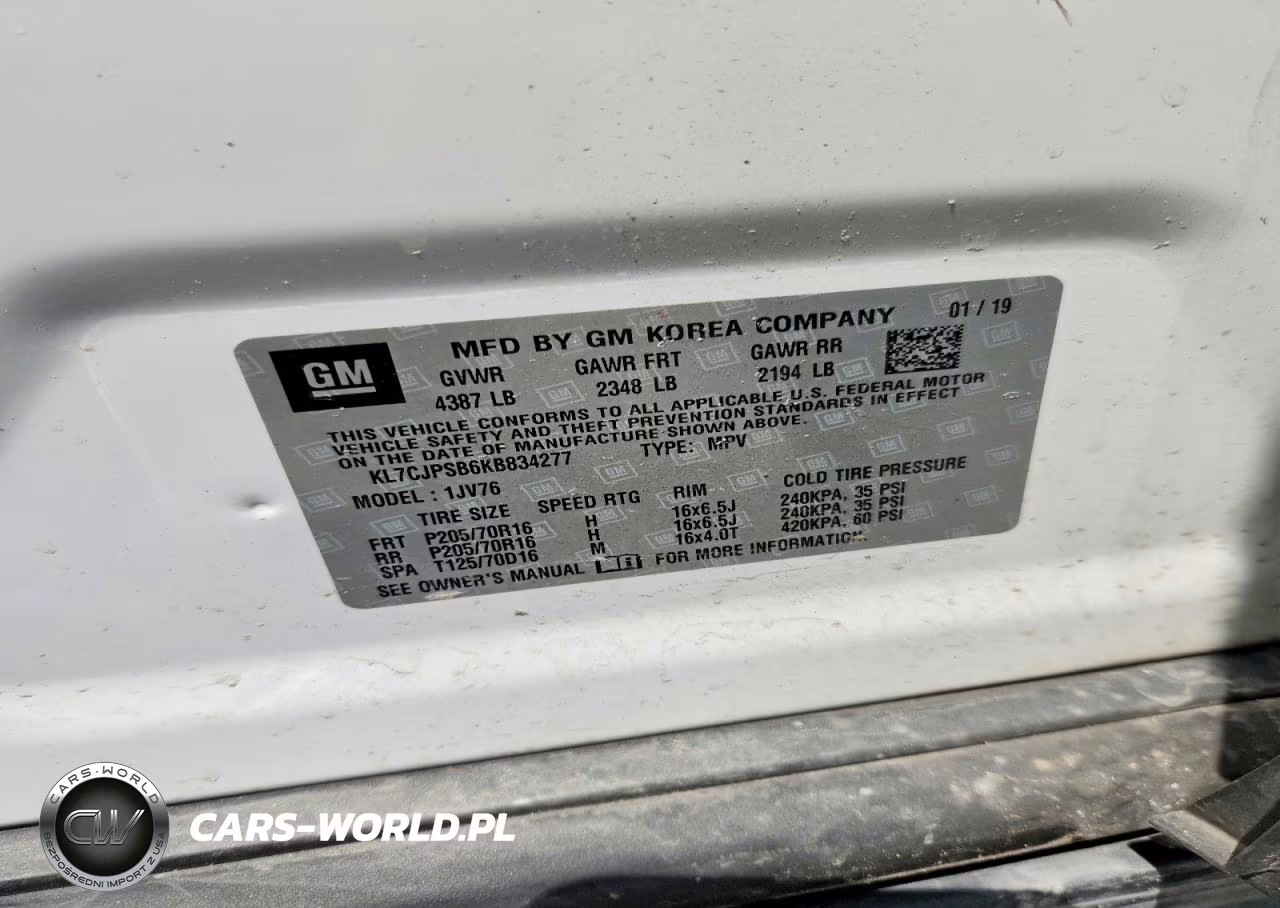 2019 Chevrolet Trax 1Lt VIN:KL7CJPSB6KB834277 - 14