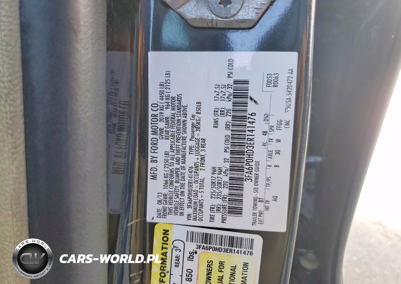 2014 Ford Fusion Se VIN:3FA6P0HD3ER141476 - 12