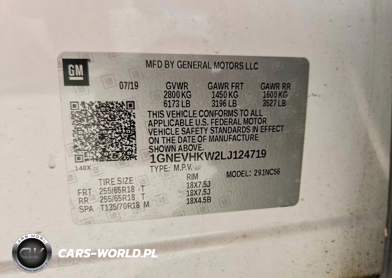 2020 Chevrolet Traverse Lt VIN:1GNEVHKW2LJ124719 - 13