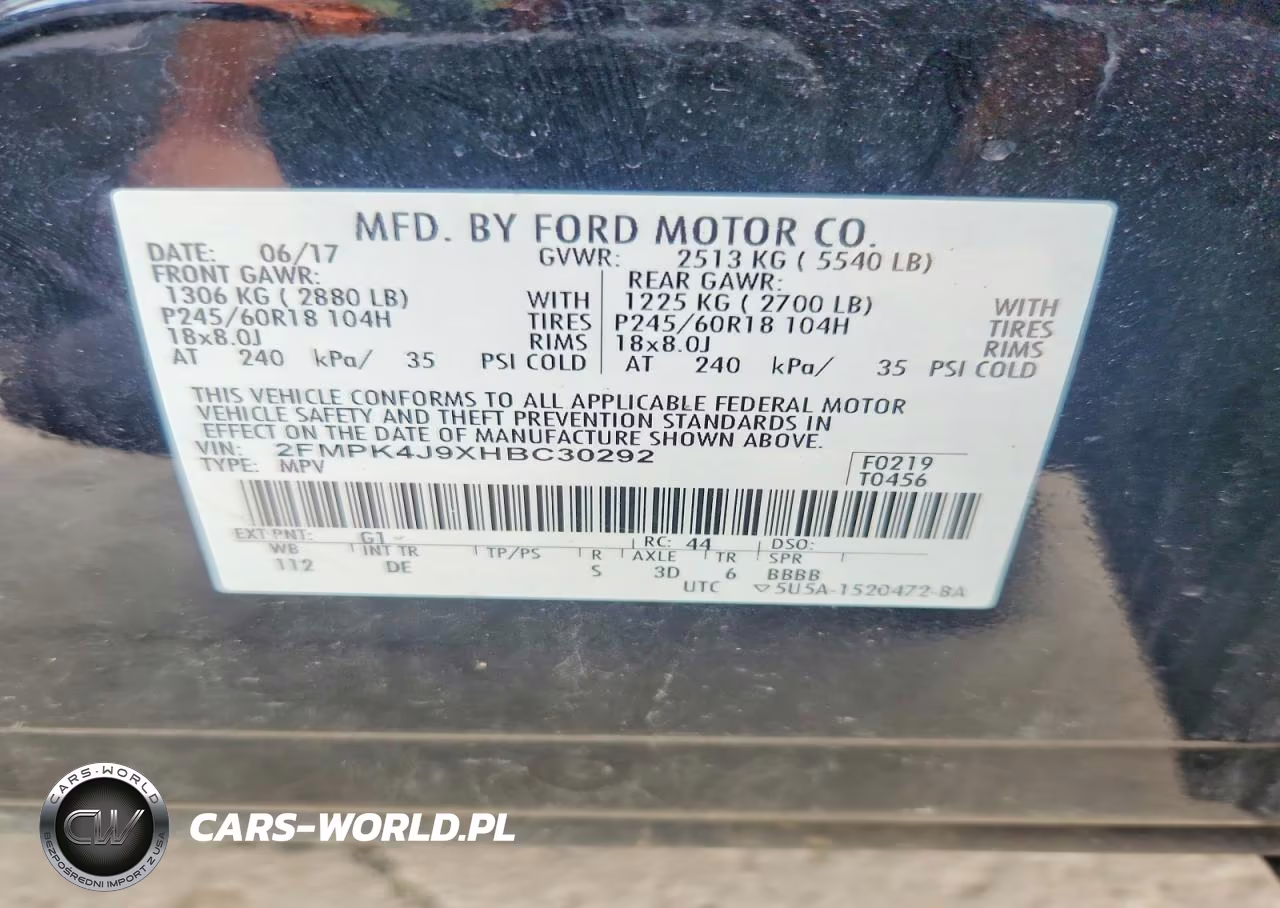 2017 Ford Edge Sel VIN:2FMPK4J9XHBC30292 - 13