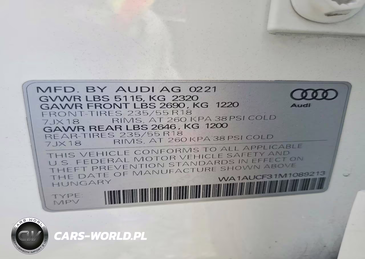 2021 Audi Q3 Premium 40 VIN:WA1AUCF31M1089213 - 12
