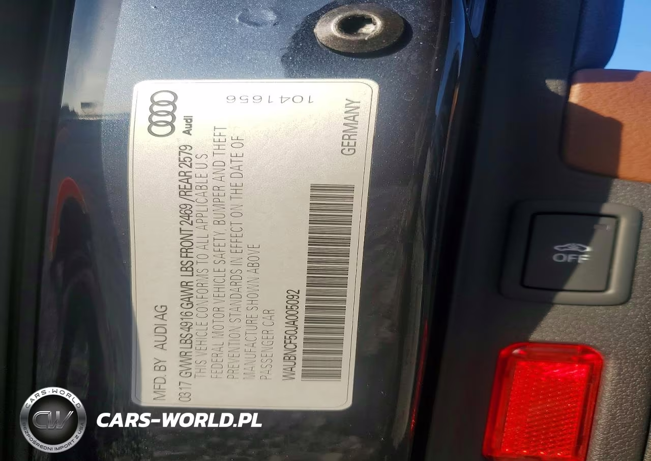 2018 Audi A5 Premium Plus VIN:WAUBNCF50JA005092 - 12