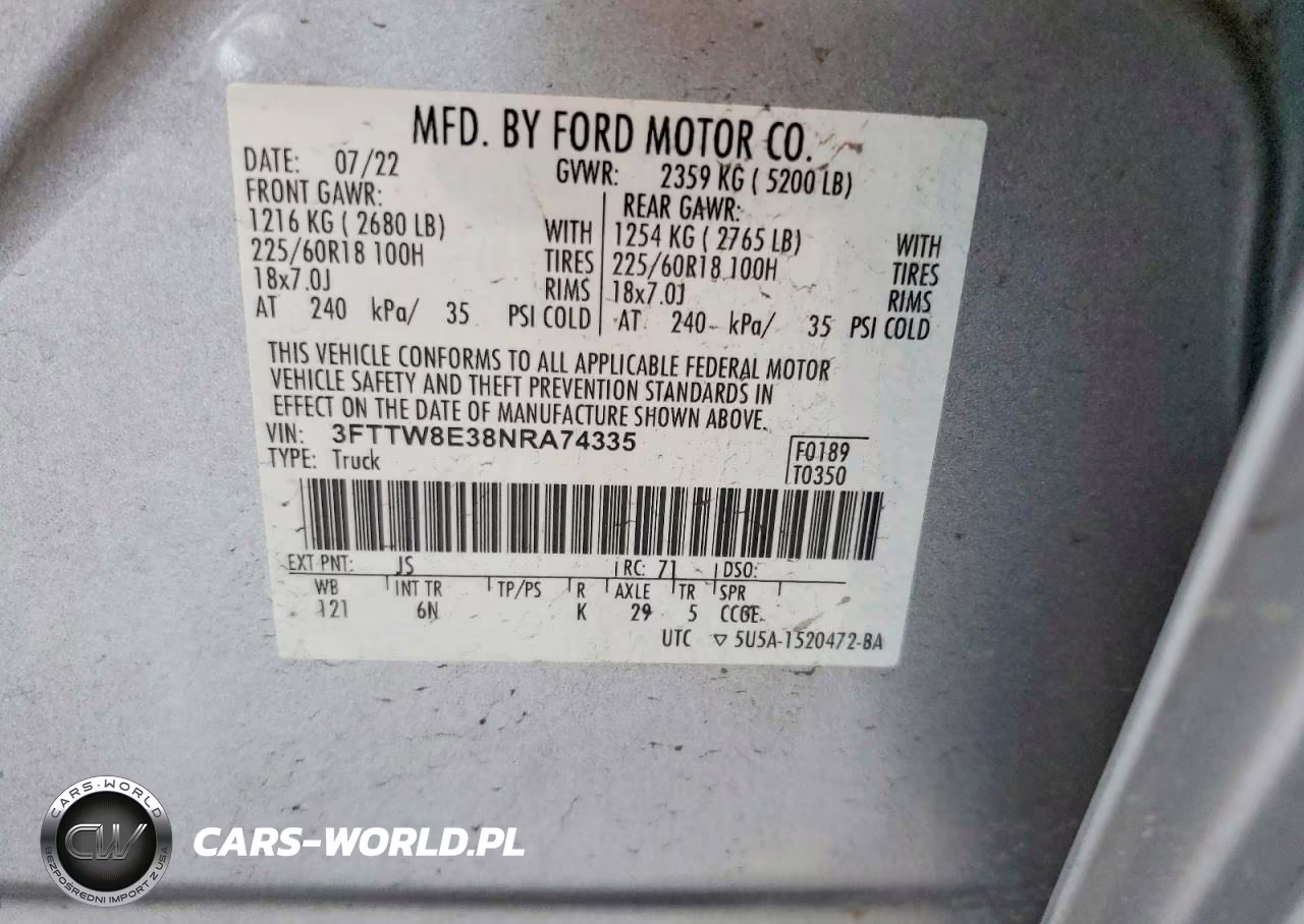 2022 Ford Maverick Xl VIN:3FTTW8E38NRA74335 - 13