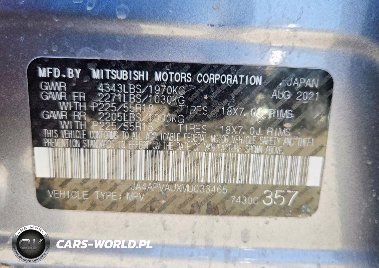 2021 Mitsubishi Outlander Sport Se VIN:JA4APVAUXMU033465 - 13