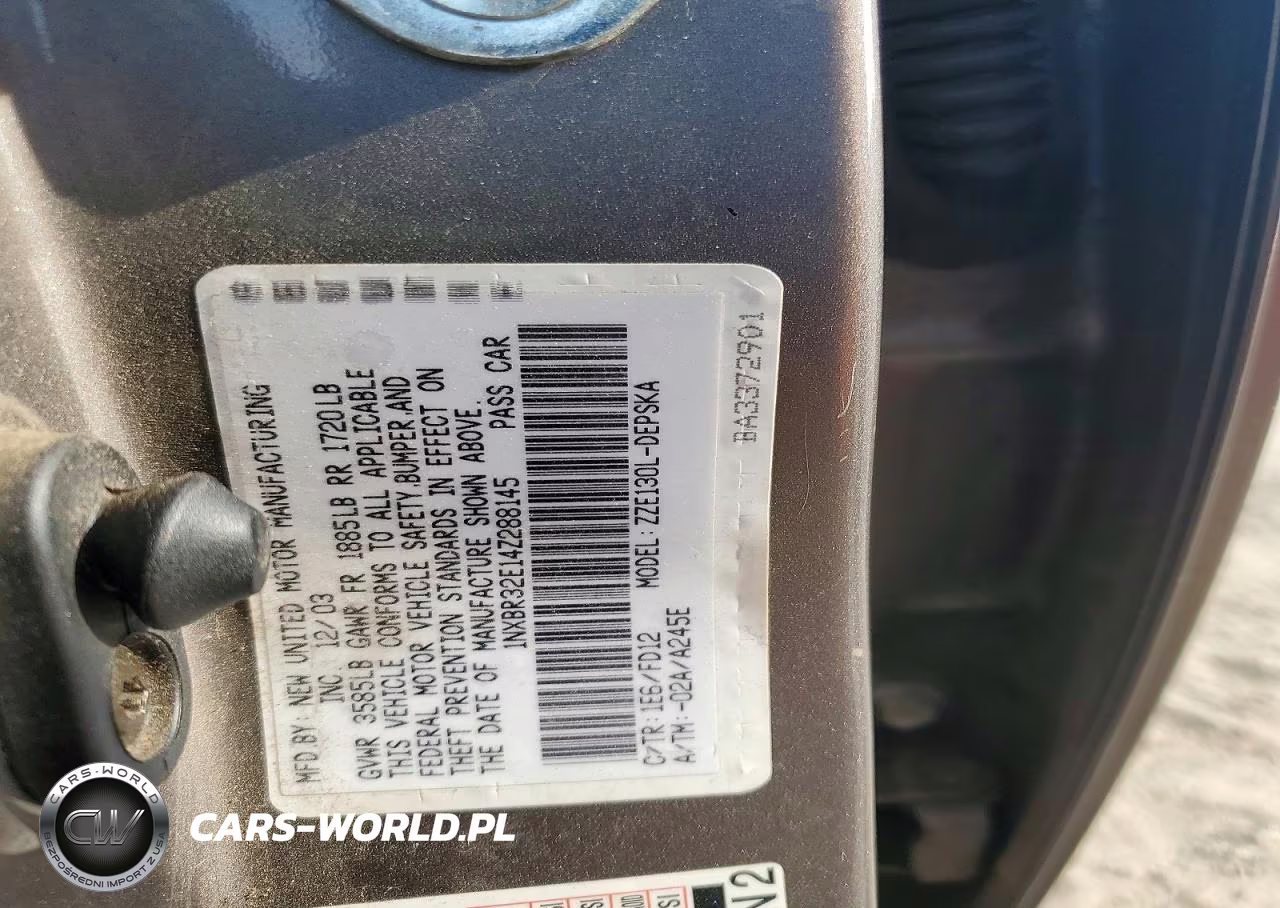 2004 Toyota Corolla S VIN:1NXBR32E14Z288145 - 12