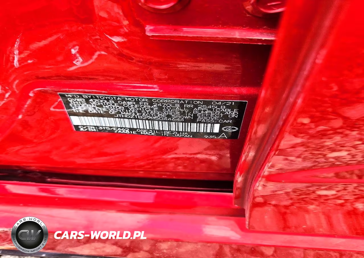2021 Lexus Is 350 F Sport VIN:JTHGZ1B29M5044644 - 12