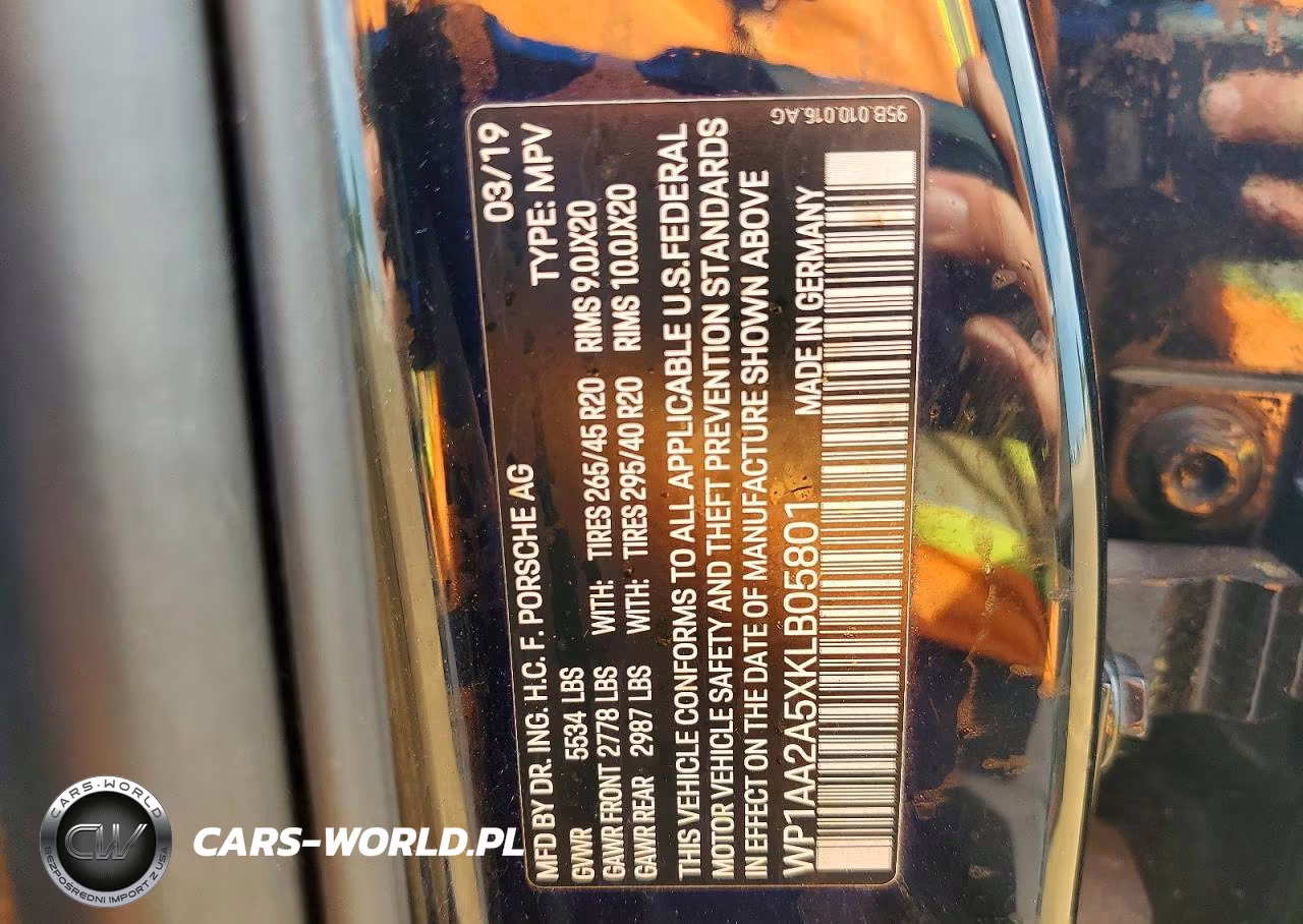 2019 Porsche Macan VIN:WP1AA2A5XKLB05801 - 12