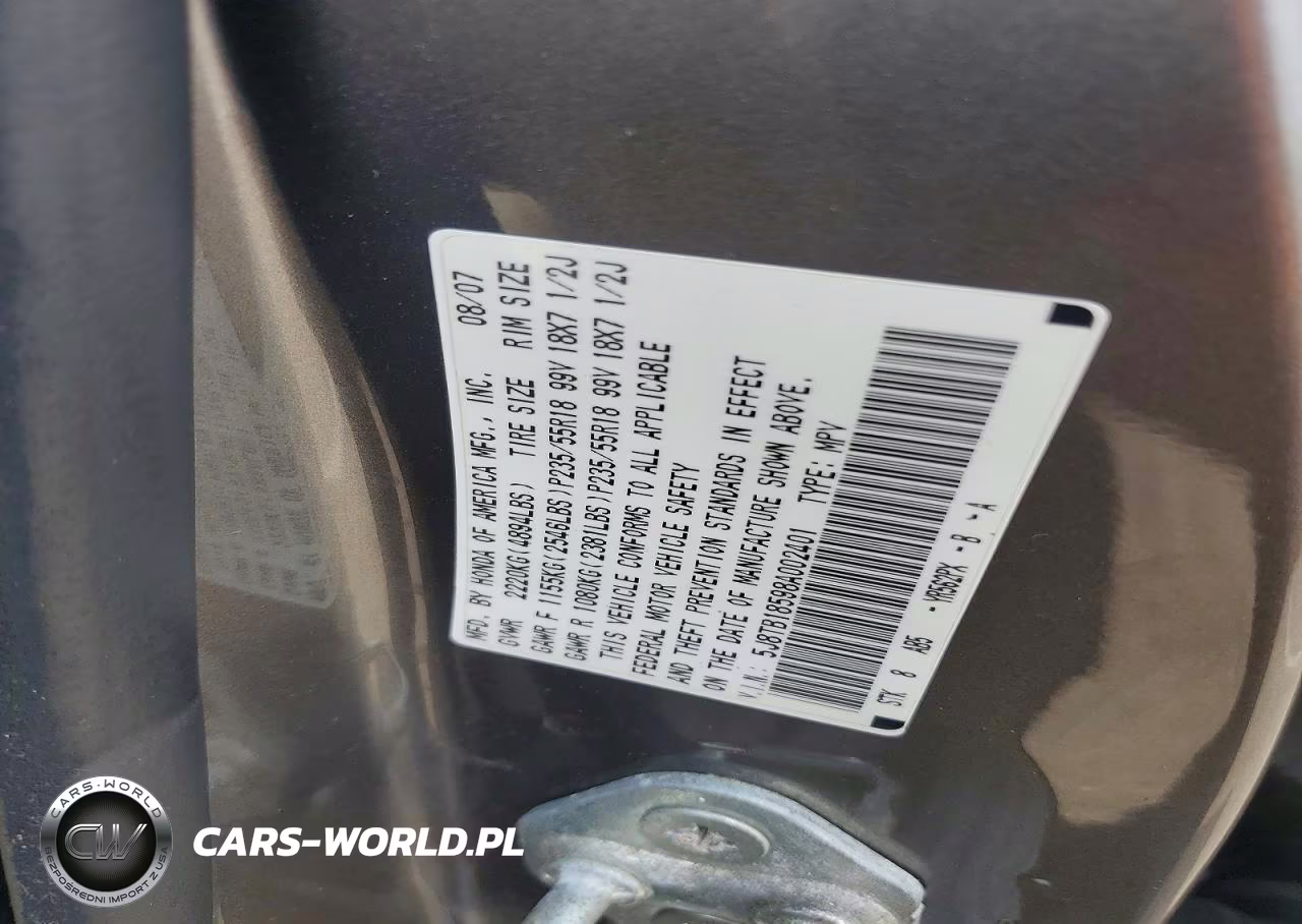2008 Acura Rdx Technology VIN:5J8TB18598A002401 - 13