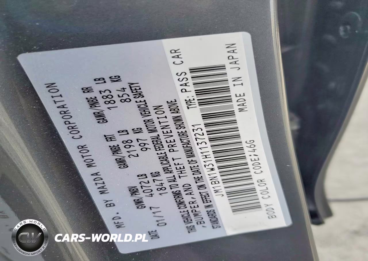 2017 Mazda 3 Grand Touring VIN:JM1BN1W31H1137231 - 12