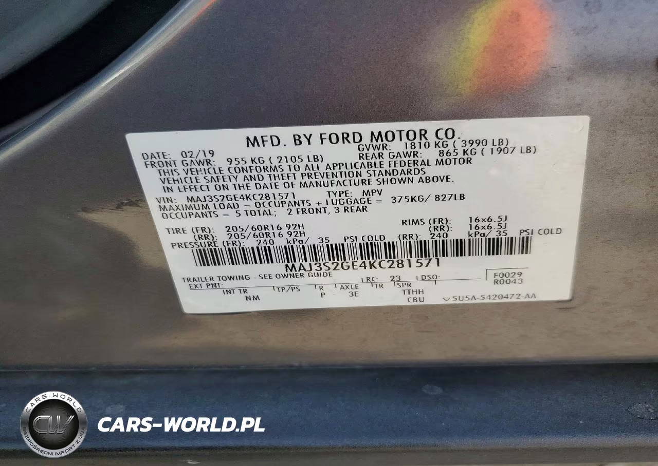 2019 Ford Ecosport Se VIN:MAJ3S2GE4KC281571 - 13