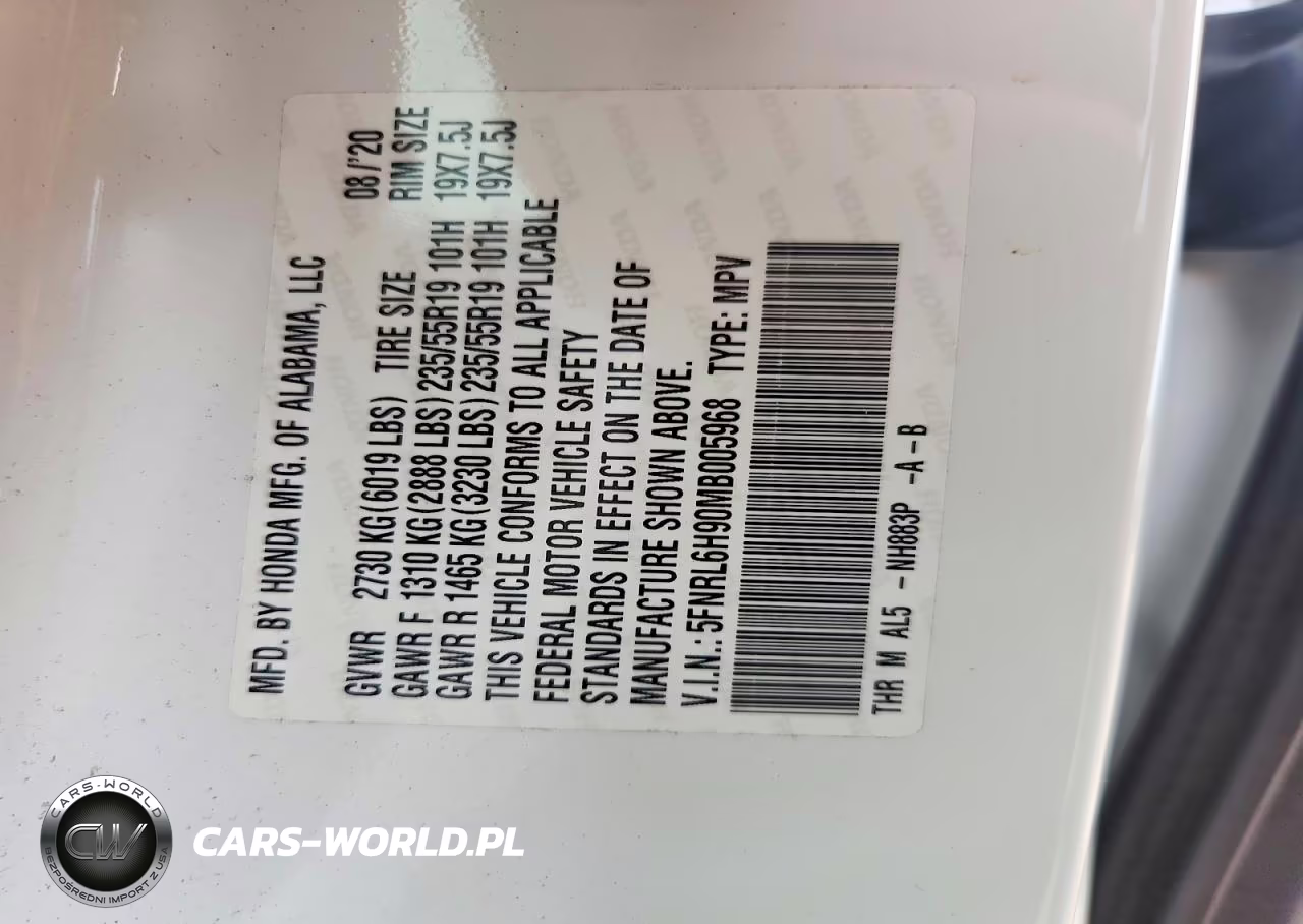 2021 Honda Odyssey Elite VIN:5FNRL6H90MB005968 - 13