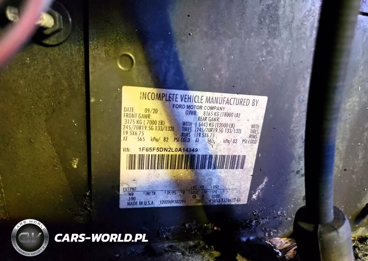2020 Ford Entegra Rv VIN:1F65F5DN2L0A14349 - 10