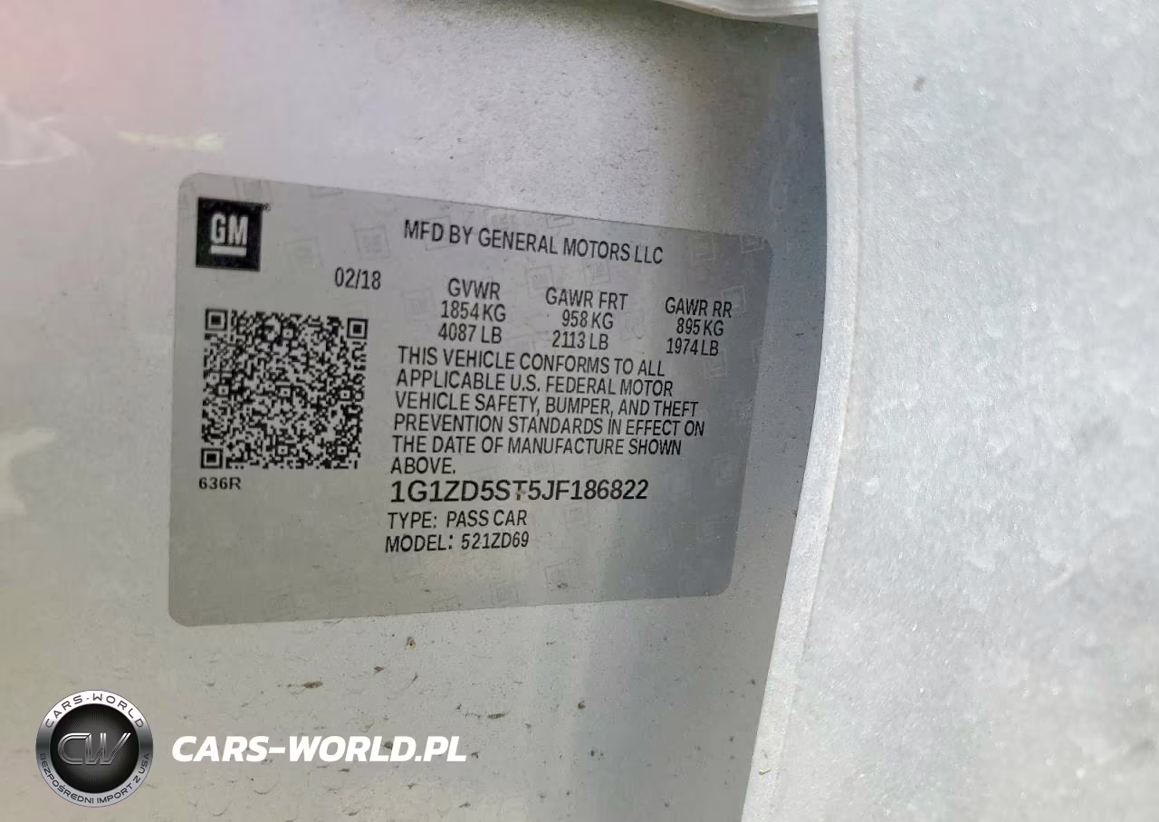 2018 Chevrolet Malibu Lt VIN:1G1ZD5ST5JF186822 - 12