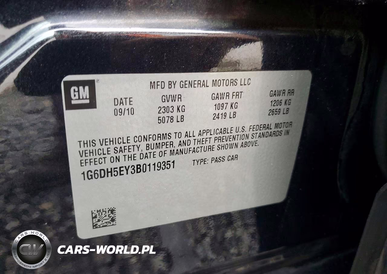 2011 Cadillac Cts Luxury Collection VIN:1G6DH5EY3B0119351 - 12