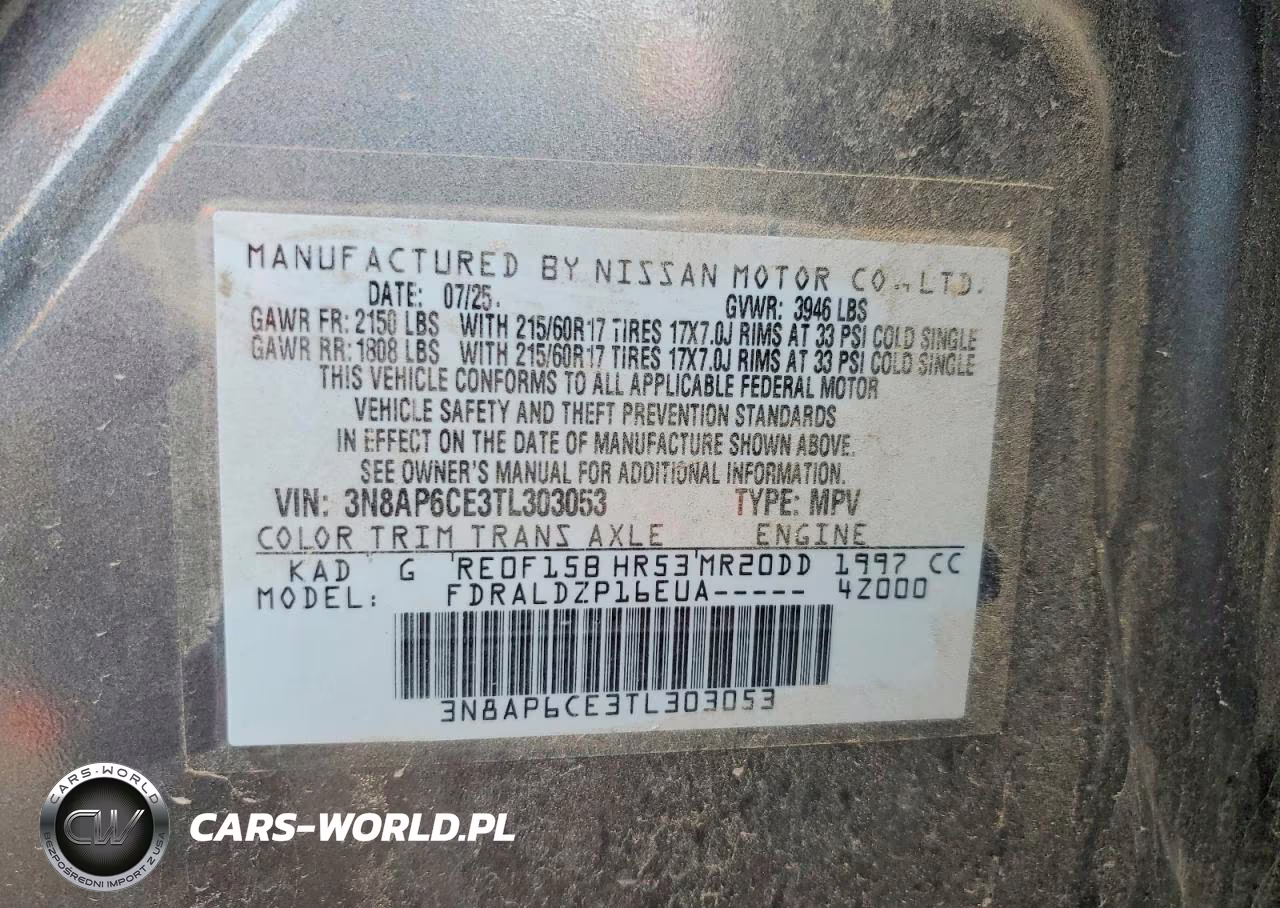 2026 Nissan Kicks Sv VIN:3N8AP6CE3TL303053 - 12
