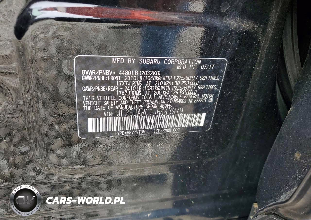 2018 Subaru Forester 2.5I Limited VIN:JF2SJARC1JH443979 - 13