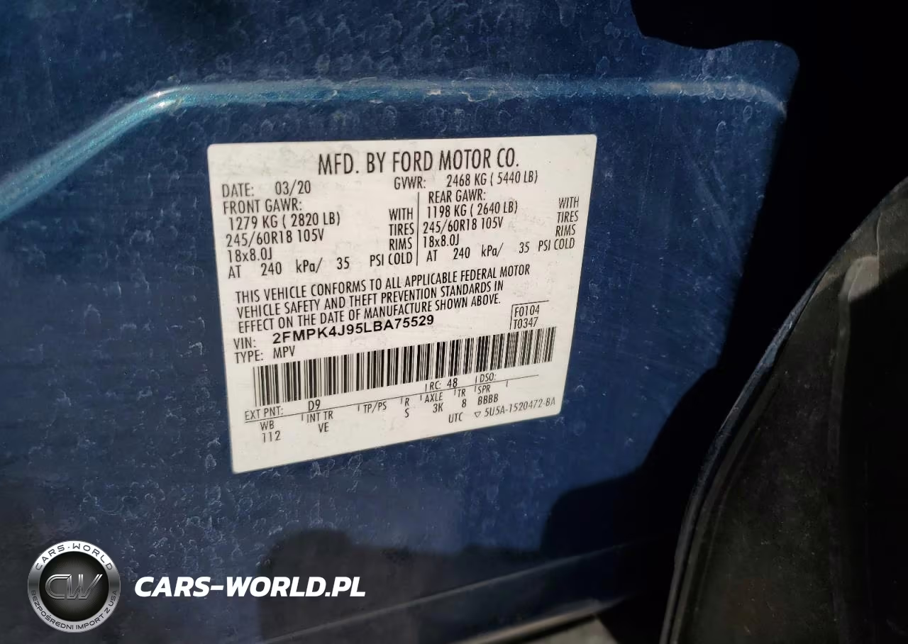 2020 Ford Edge Sel VIN:2FMPK4J95LBA75529 - 14