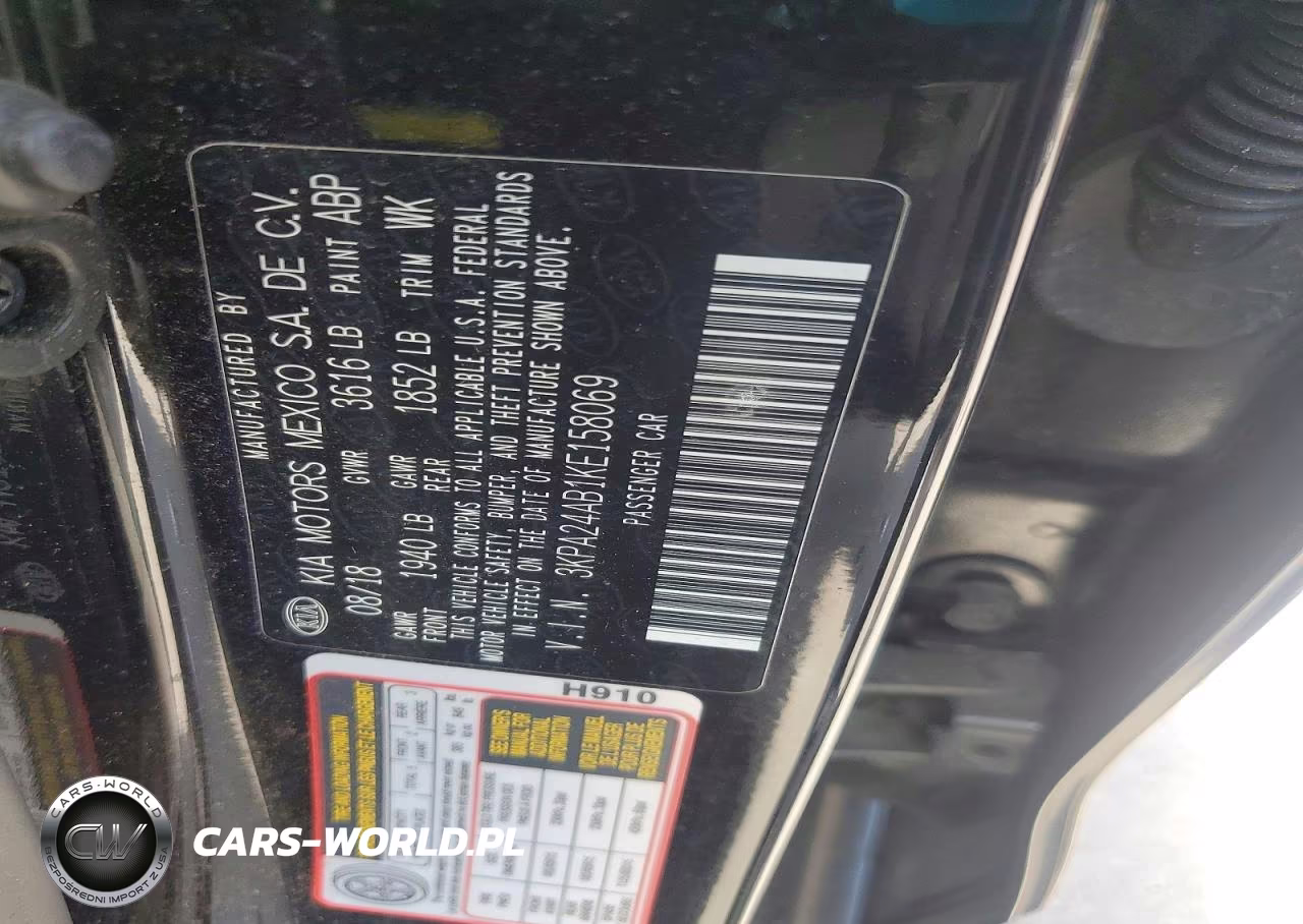 2019 Kia Rio S VIN:3KPA24AB1KE158069 - 12