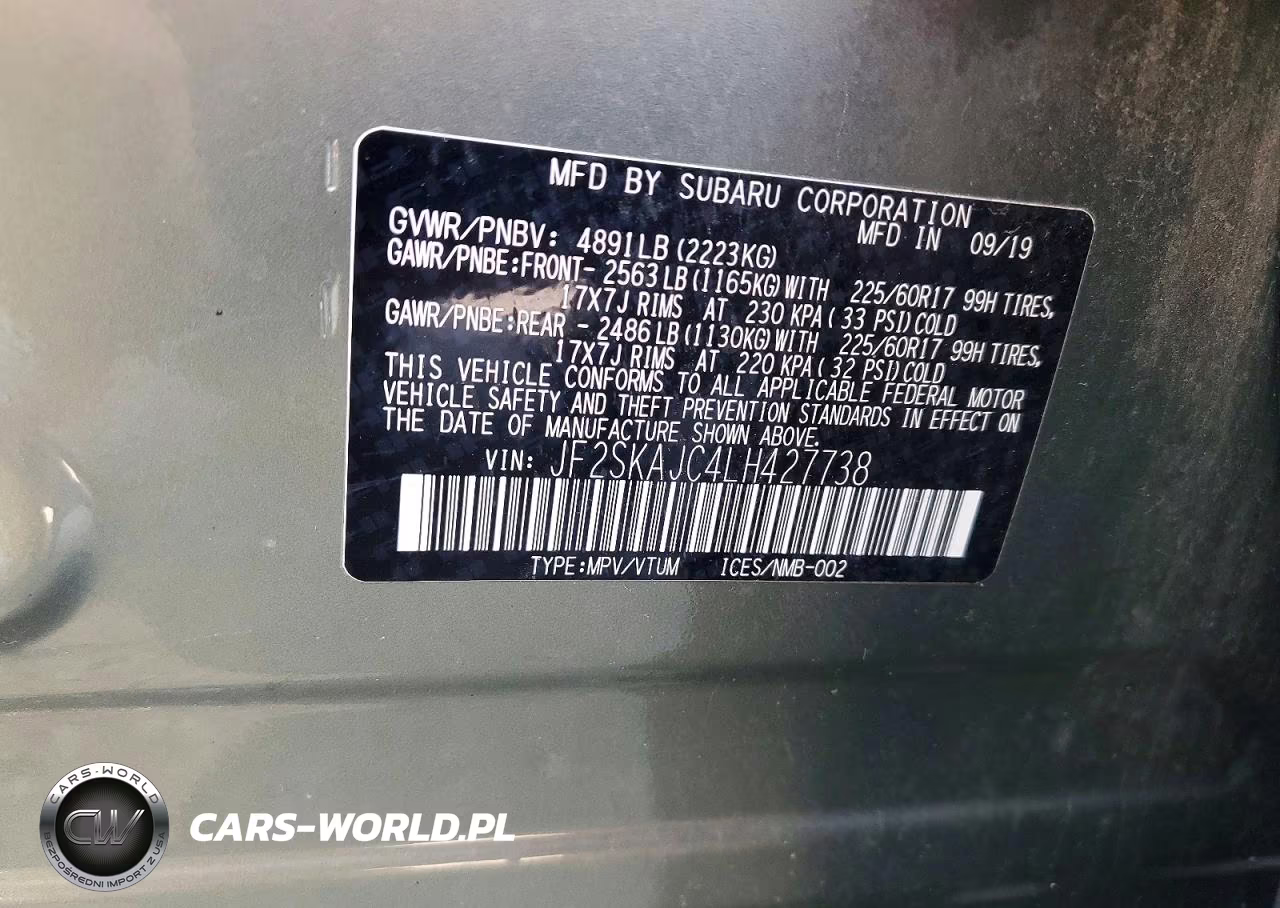 2020 Subaru Forester Premium VIN:JF2SKAJC4LH427738 - 14