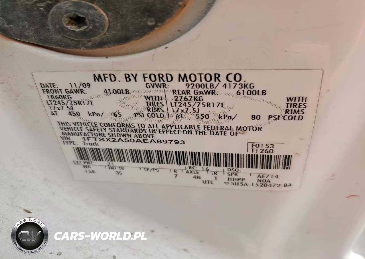 2010 Ford F250 Super Duty VIN:1FTSX2A50AEA89793 - 13