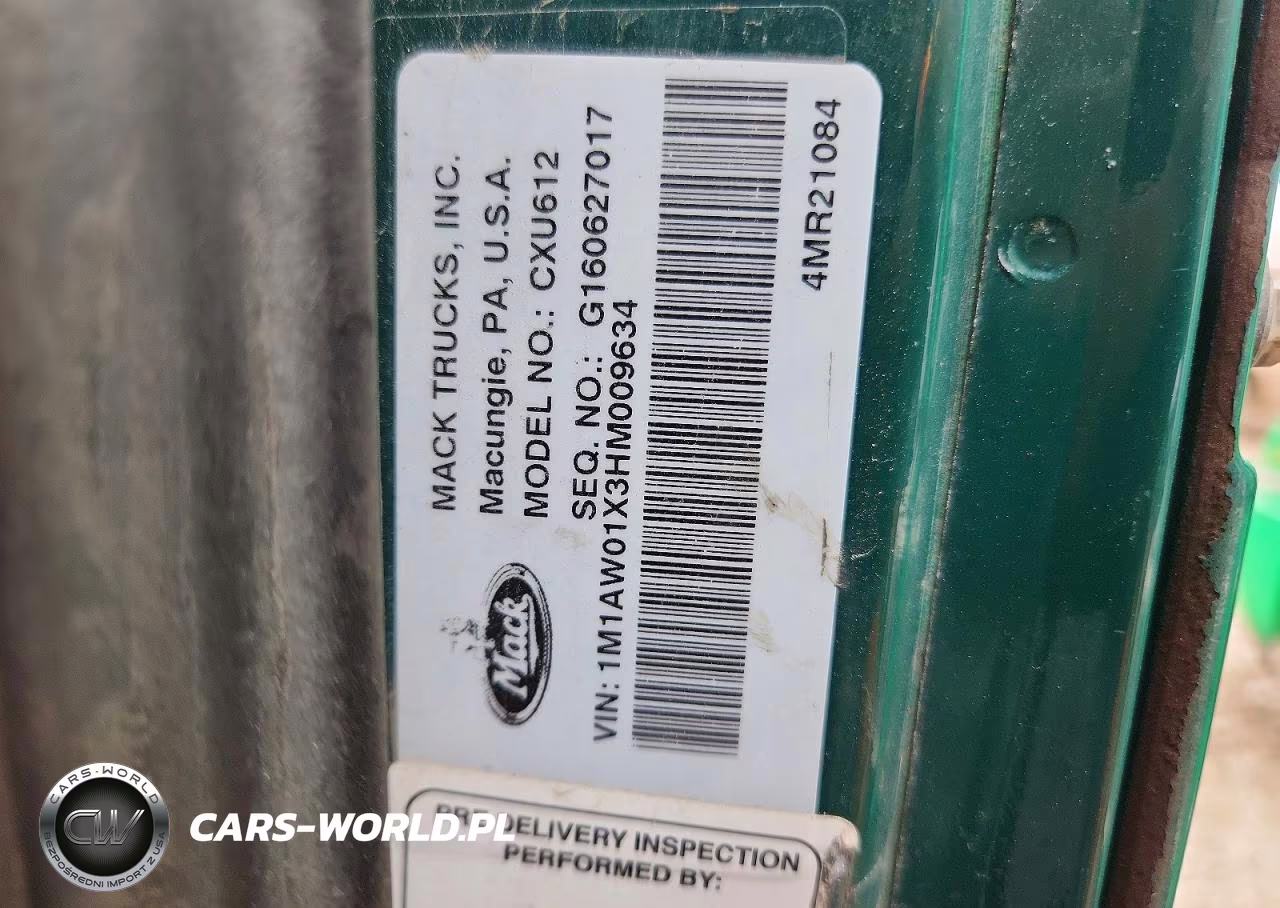 2017 Mack 600 Cxu600 VIN:1M1AW01X3HM009634 - 11
