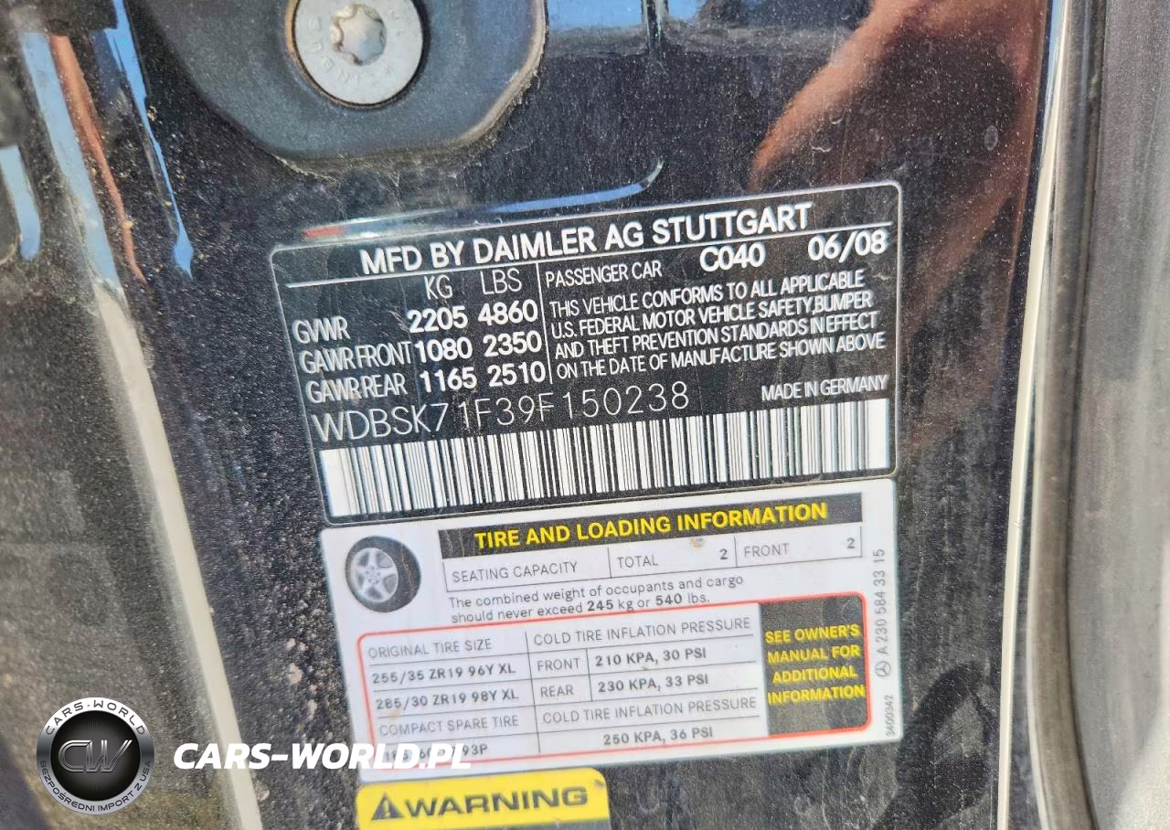 2009 Mercedes-Benz Sl 550 VIN:WDBSK71F39F150238 - 12