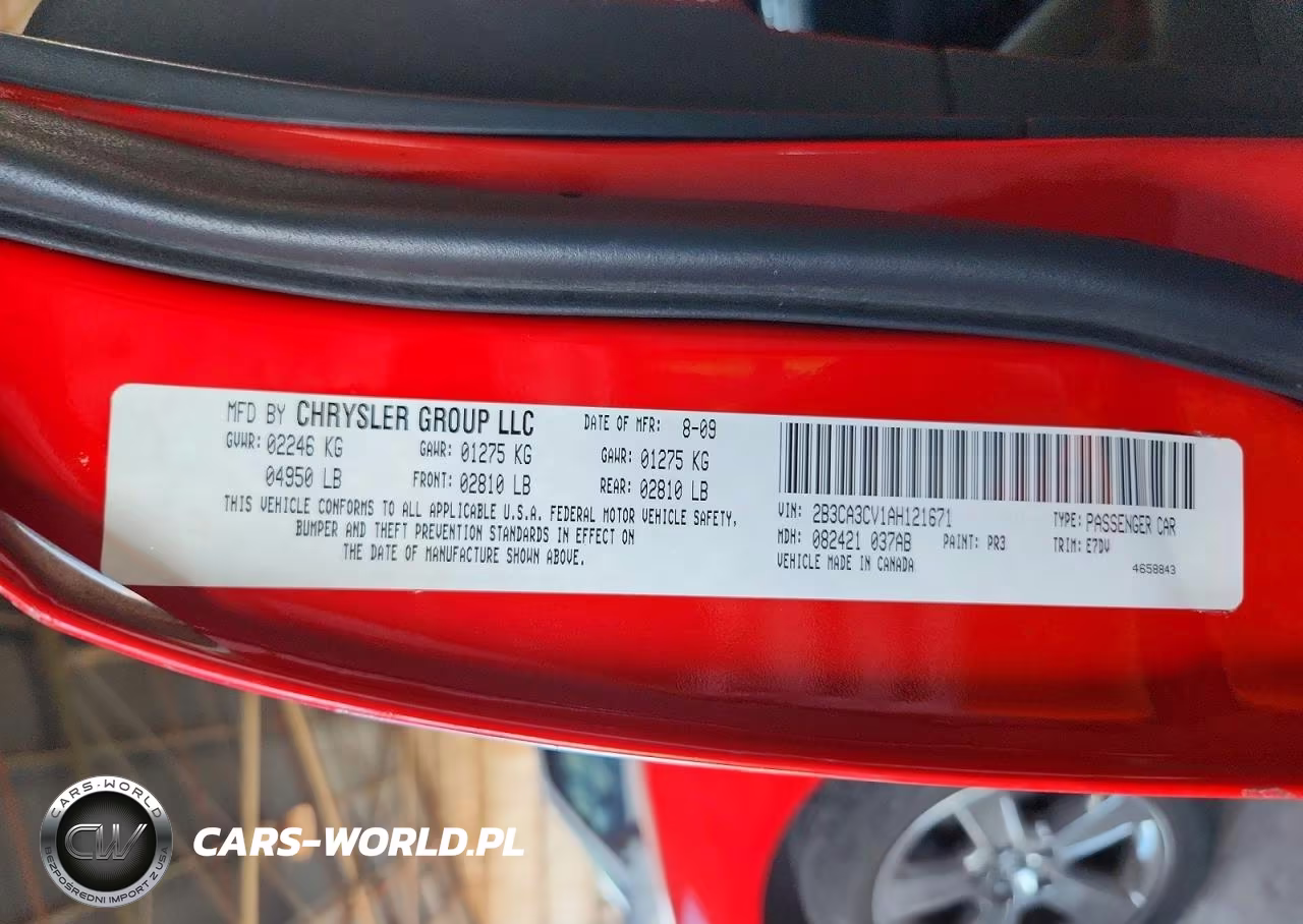 2010 Dodge Charger Sxt VIN:2B3CA3CV1AH121671 - 12