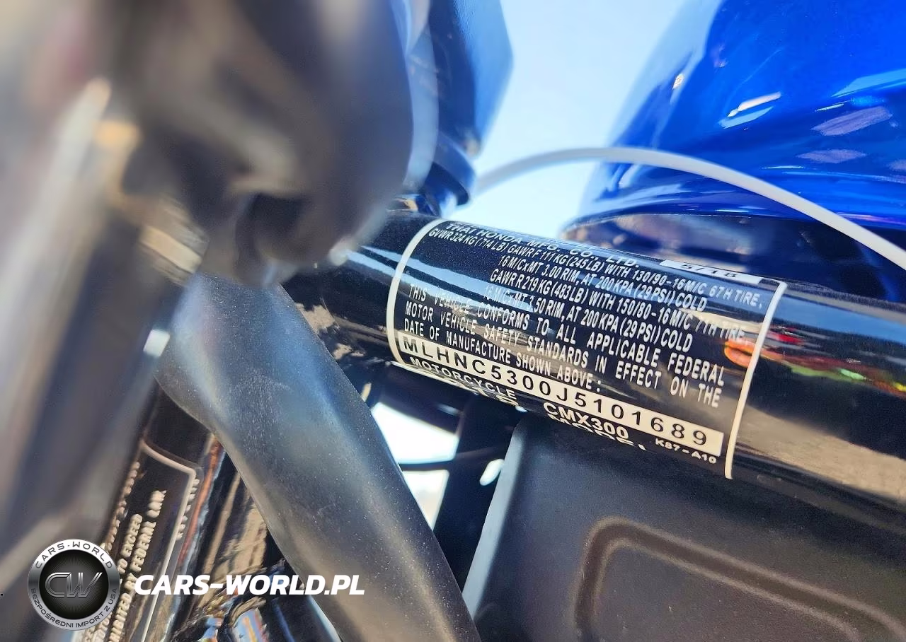 2018 Honda Cmx300 VIN:MLHNC5300J5101689 - 9