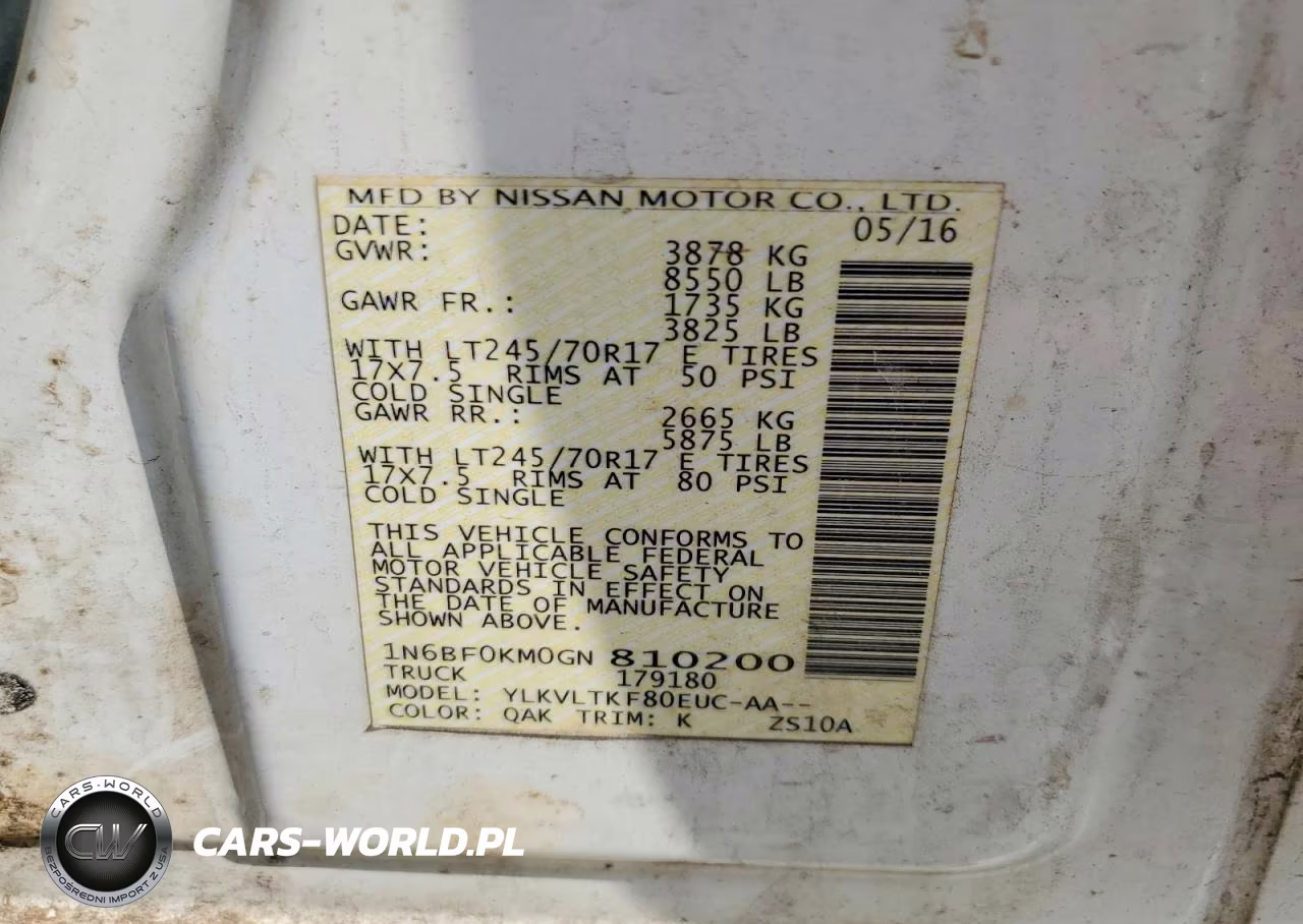 2016 Nissan Nv 1500 Sv VIN:1N6BF0KM0GN810200 - 13