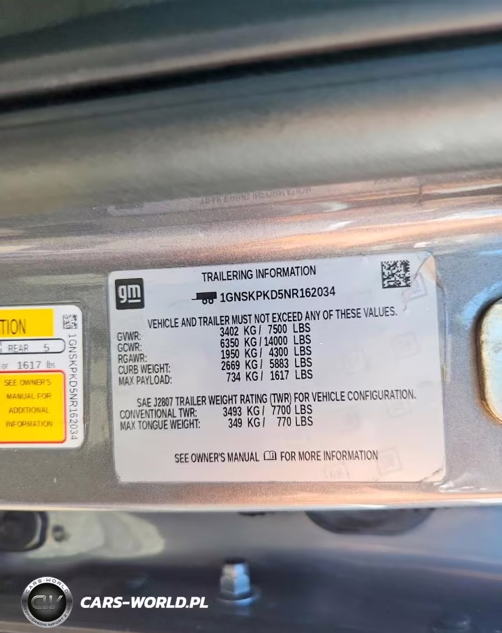 2022 Chevrolet Tahoe K1500 Z71 VIN:1GNSKPKD5NR162034 - 13