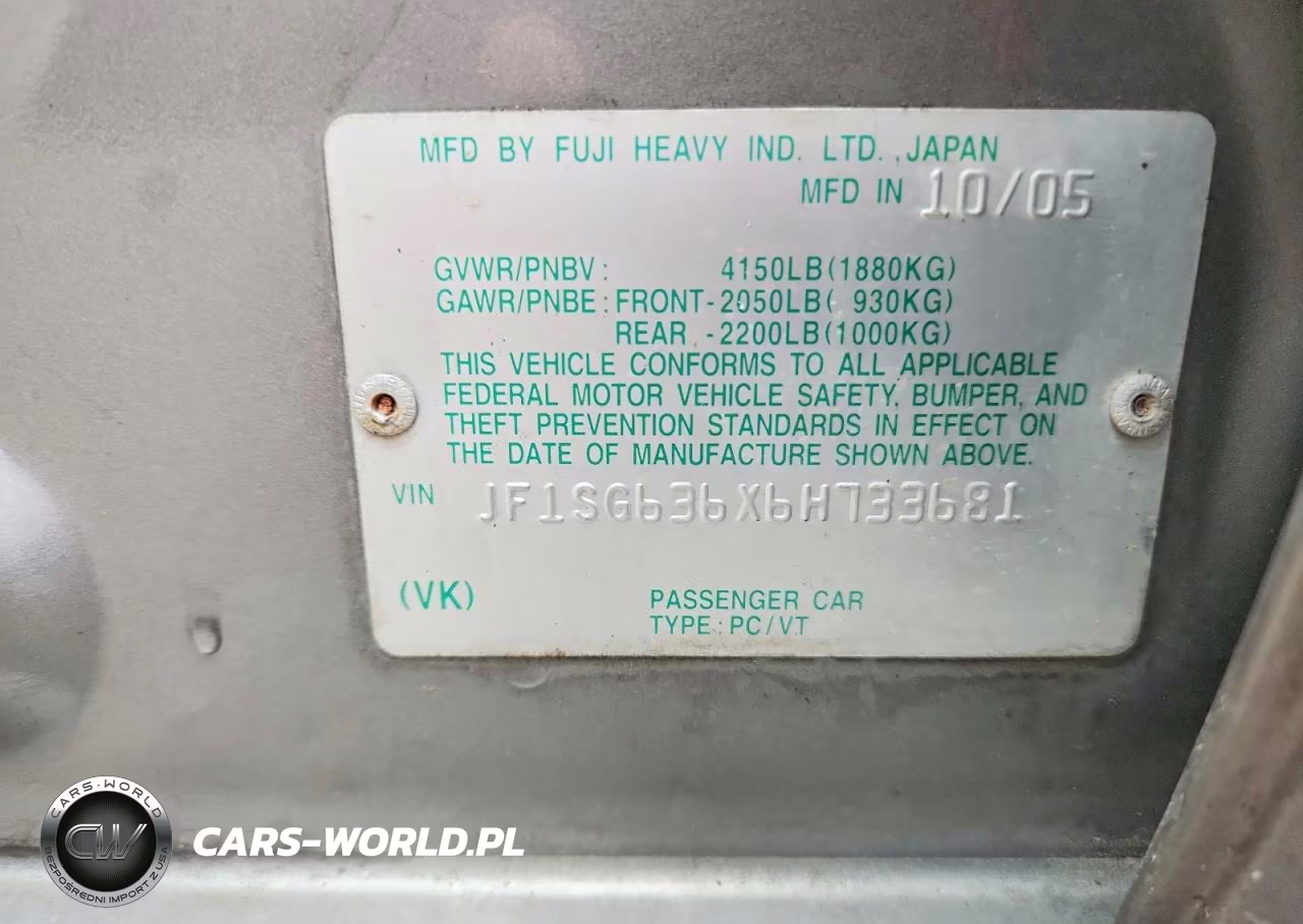 2006 Subaru Forester 2.5X VIN:JF1SG636X6H733681 - 12