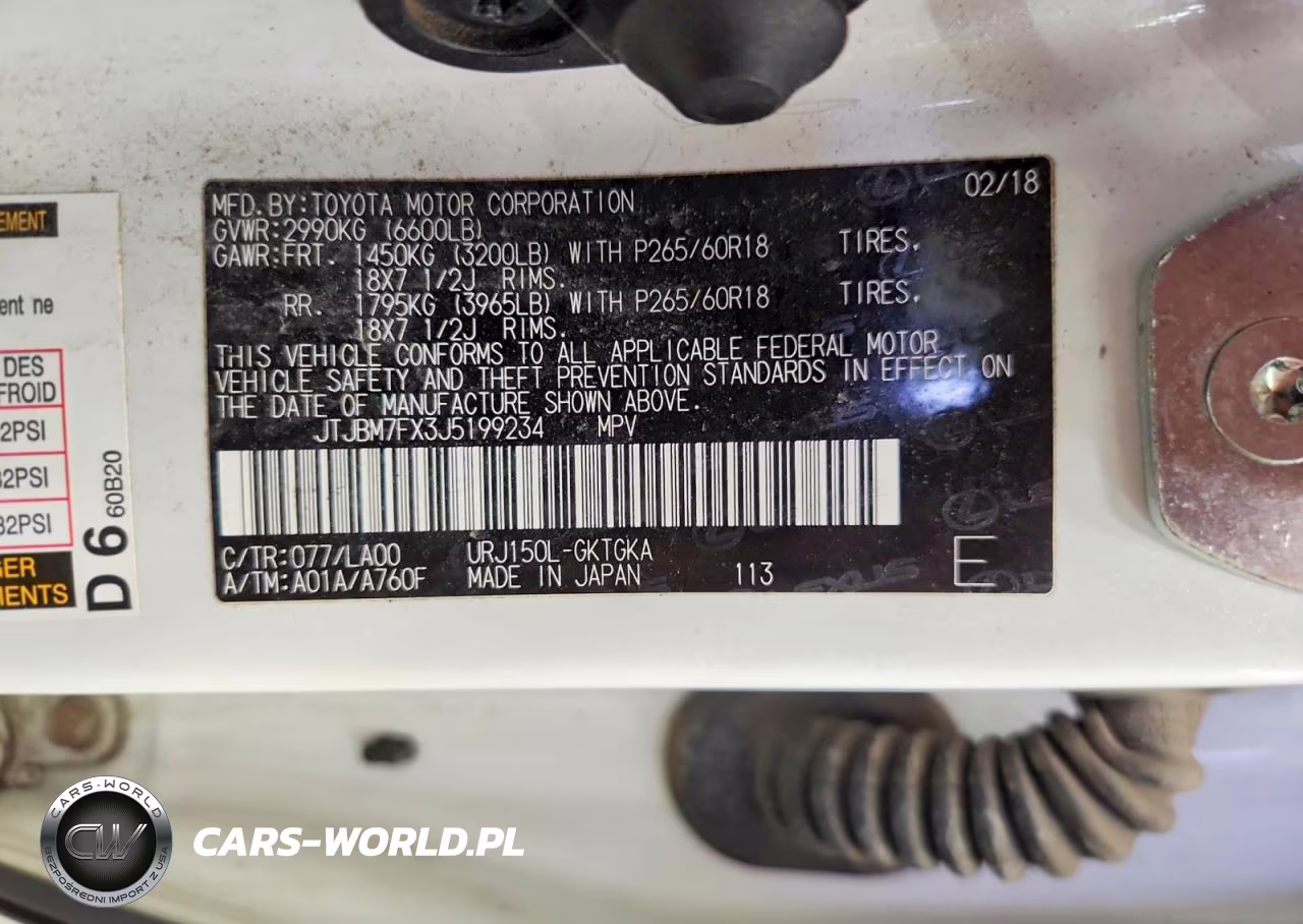 2018 Lexus Gx 460 VIN:JTJBM7FX3J5199234 - 13