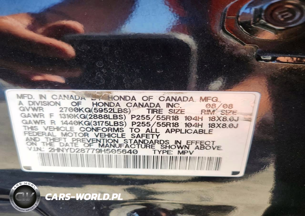 2009 Acura Mdx Sport VIN:2HNYD28779H505640 - 13