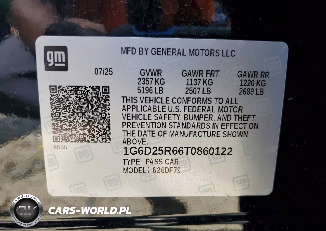 2026 Cadillac Ct5-V Blackwing VIN:1G6D25R66T0860122 - 12