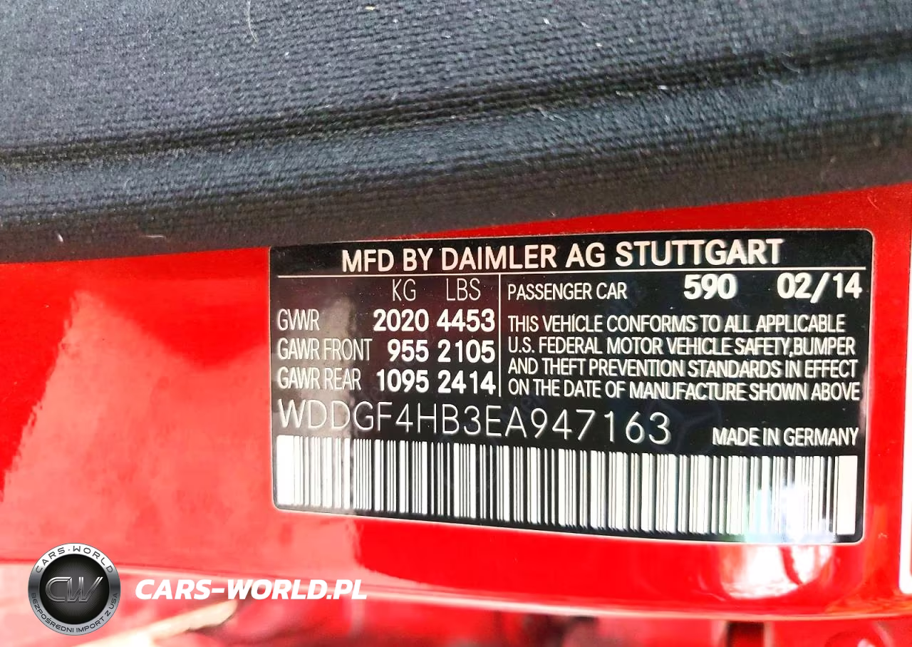 2014 Mercedes-Benz C 250 VIN:WDDGF4HB3EA947163 - 12