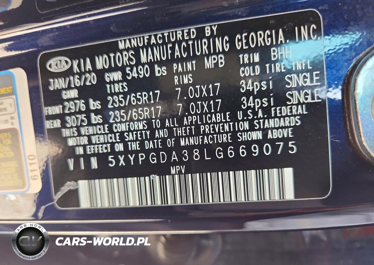 2020 Kia Sorento Lx VIN:5XYPGDA38LG669075 - 13