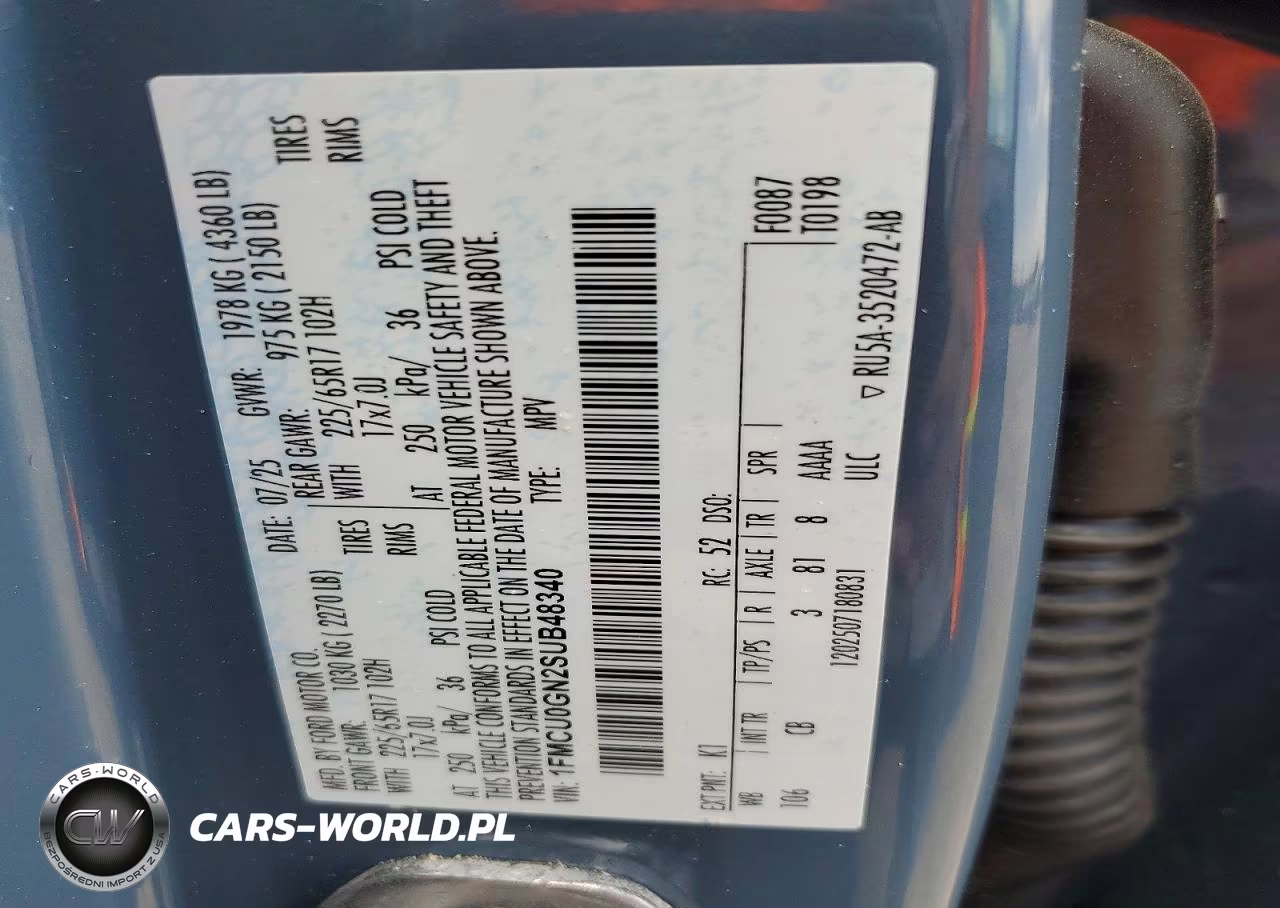 2025 Ford Escape Active VIN:1FMCU0GN2SUB48340 - 12