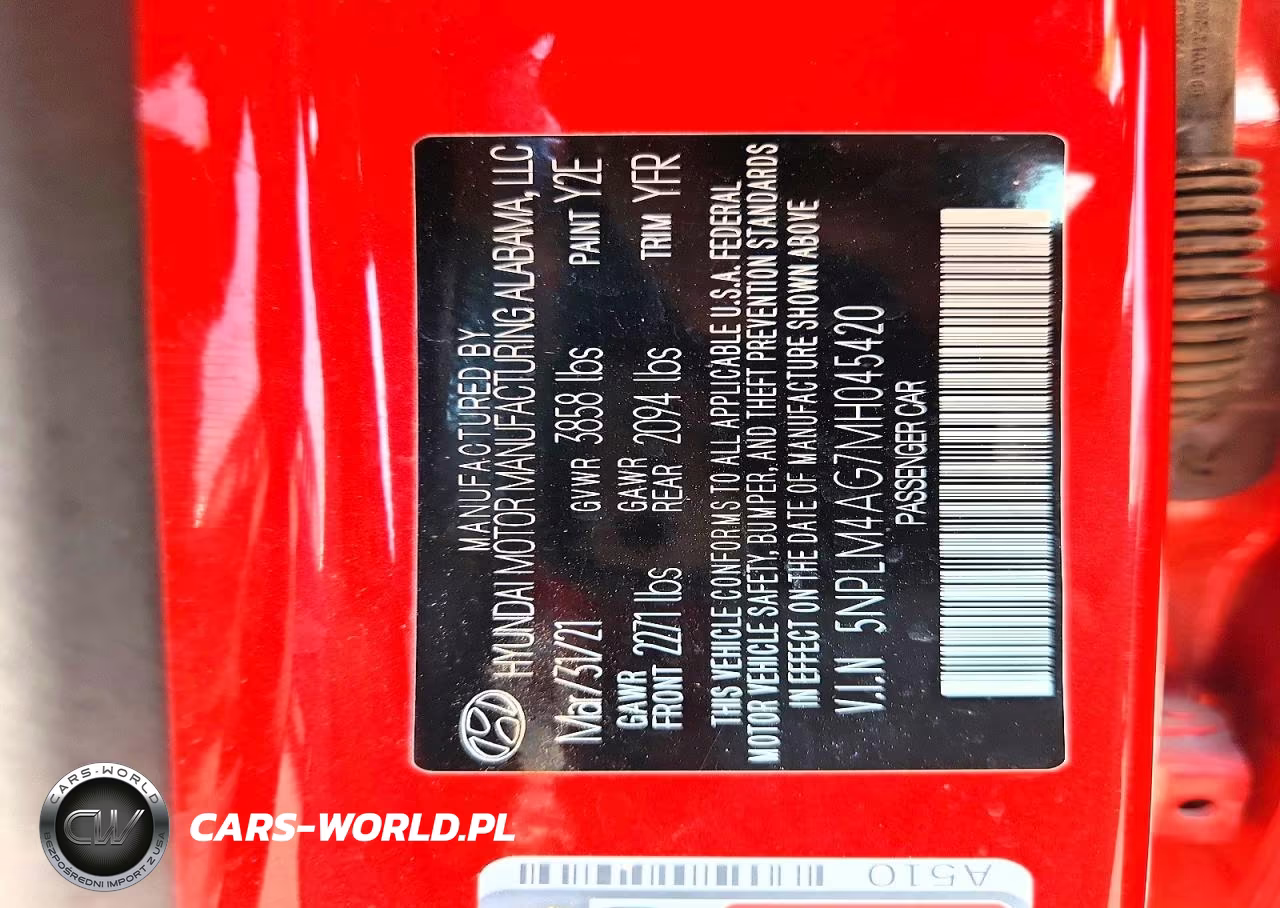 2021 Hyundai Elantra Sel VIN:5NPLM4AG7MH045420 - 12