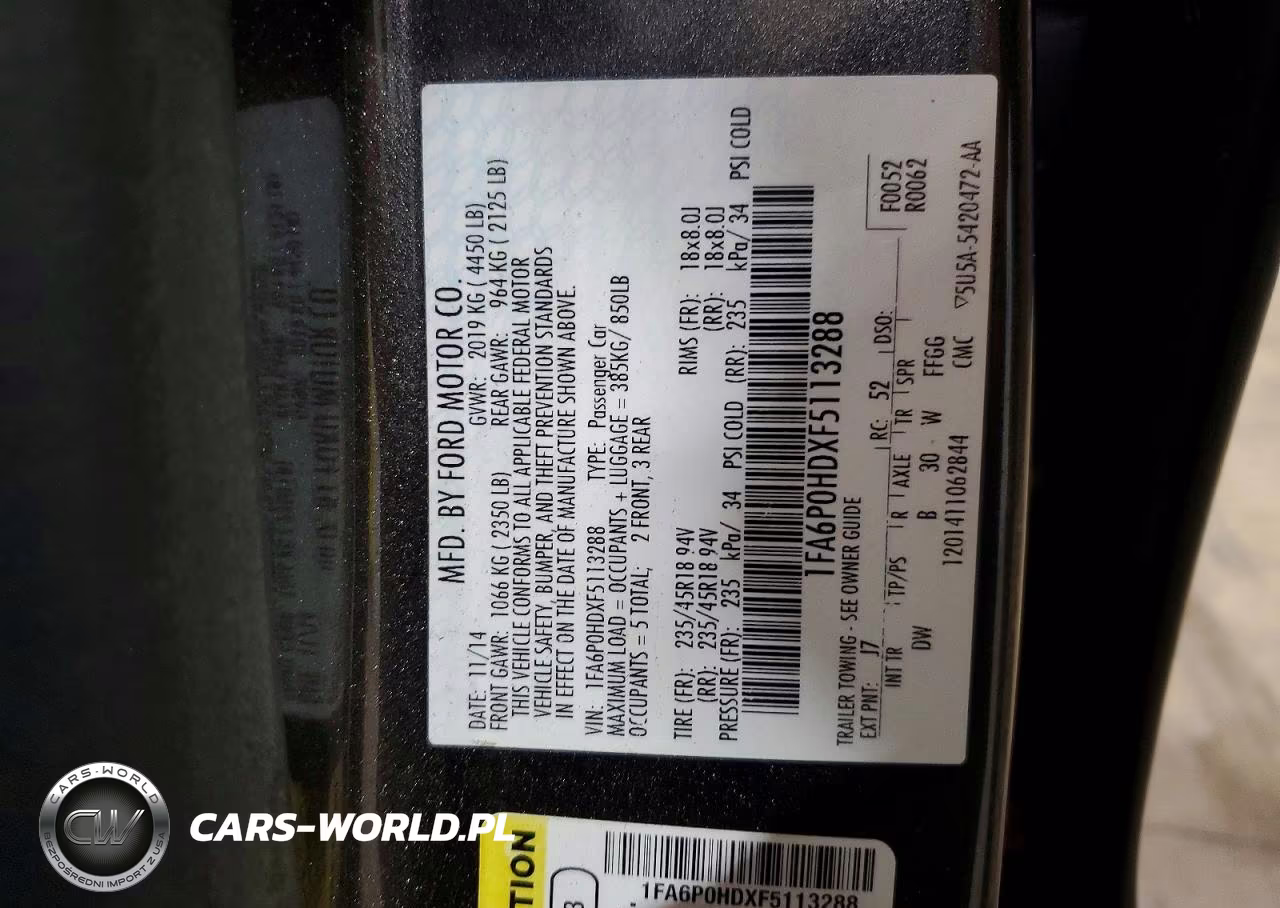 2015 Ford Fusion Se VIN:1FA6P0HDXF5113288 - 12