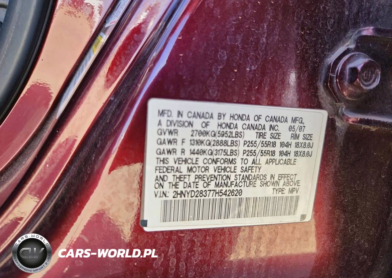 2007 Acura Mdx Technology VIN:2HNYD28377H542620 - 13