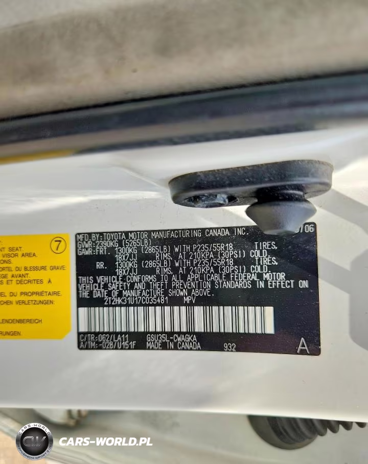 2007 Lexus Rx 350 VIN:2T2HK31U17C035481 - 13