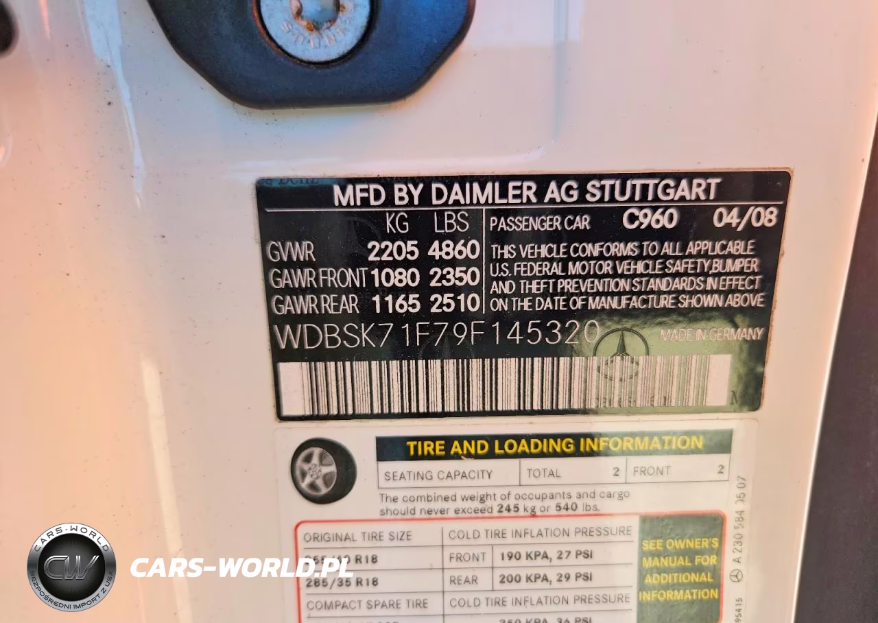 2009 Mercedes-Benz Sl 550 VIN:WDBSK71F79F145320 - 12