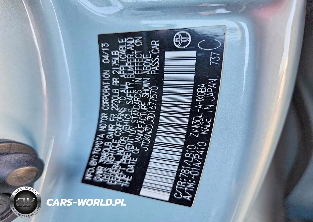 2013 Toyota Prius Four VIN:JTDKN3DU3D1677570 - 12