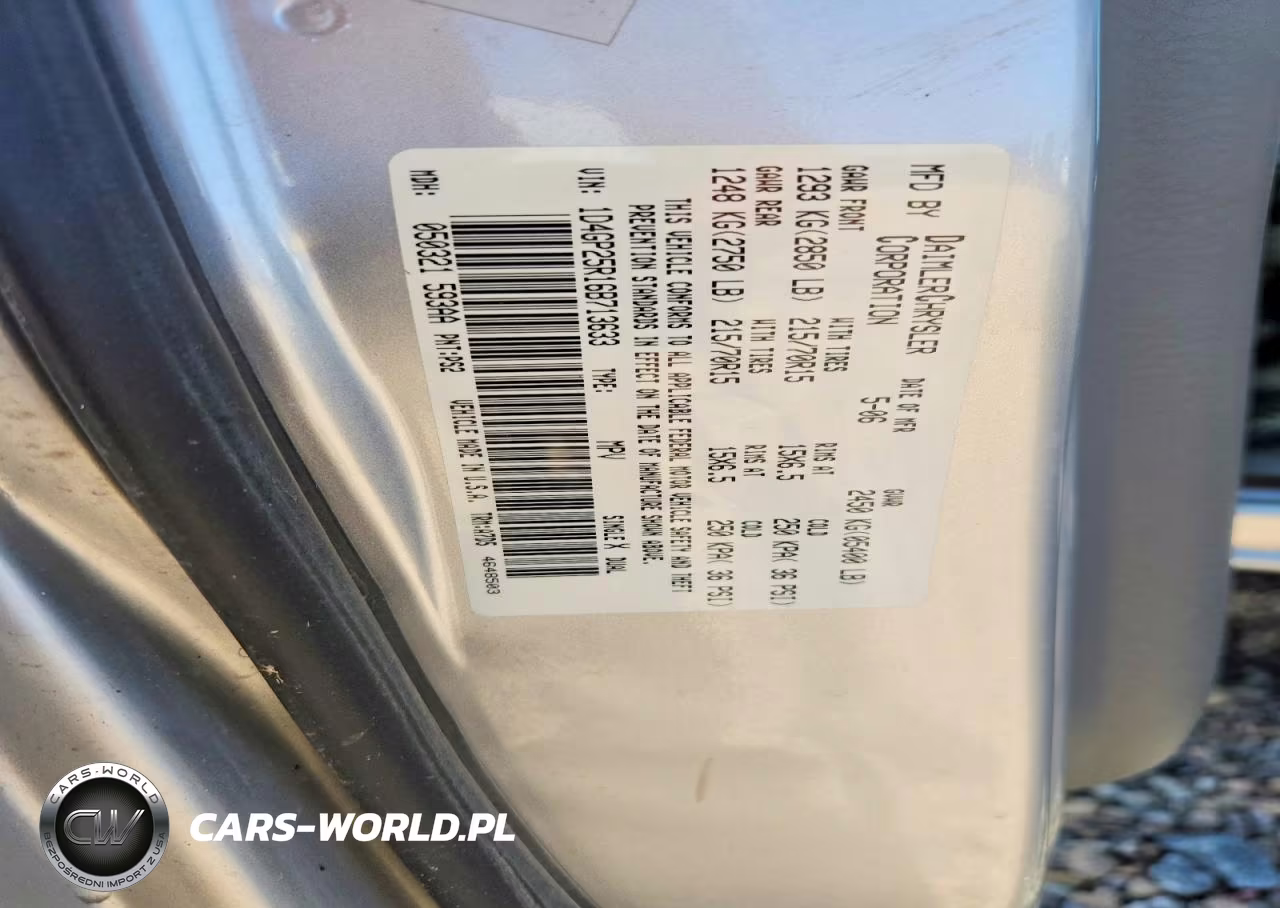2006 Dodge Caravan Se VIN:1D4GP25R16B713633 - 15