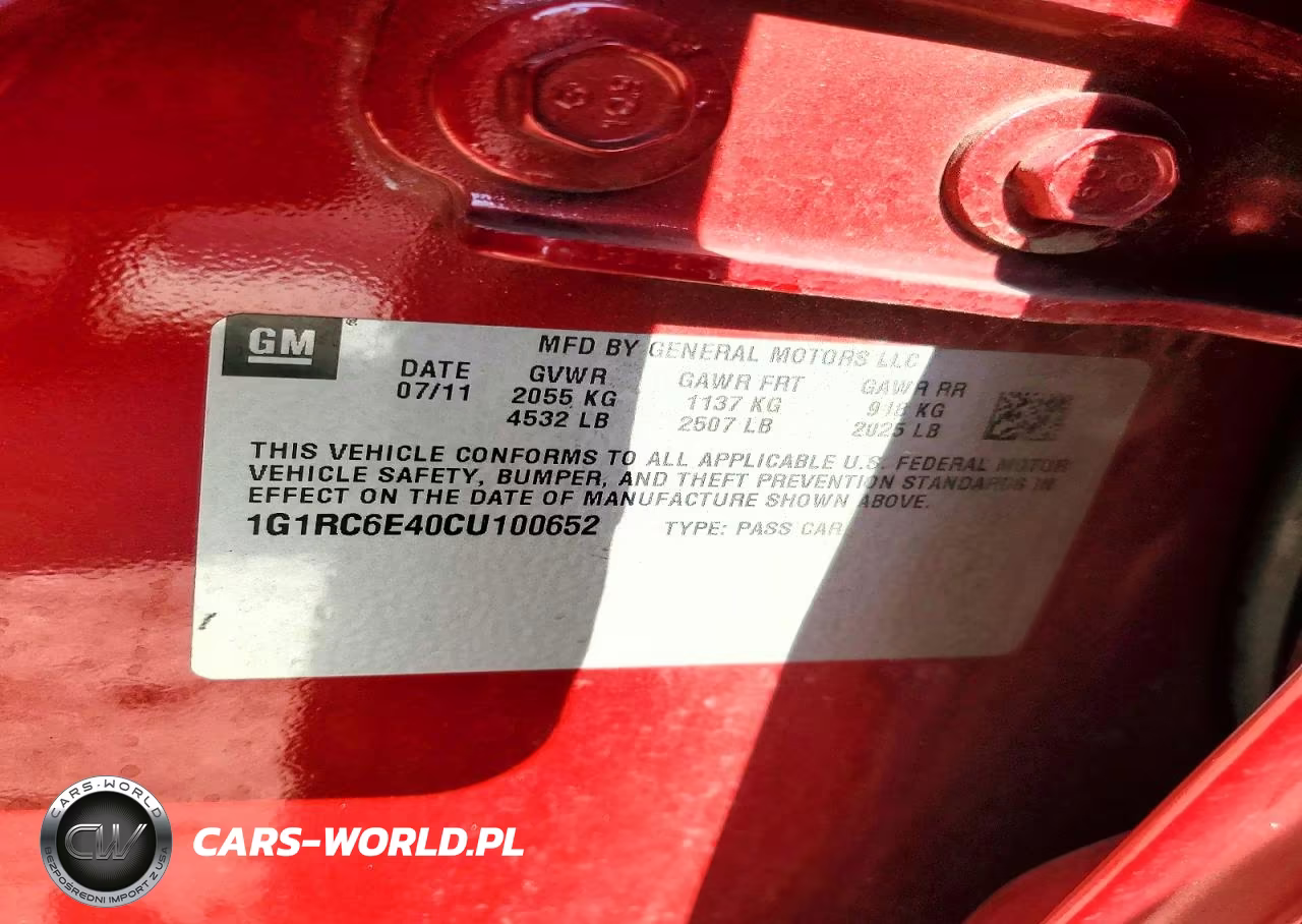 2012 Chevrolet Volt VIN:1G1RC6E40CU100652 - 12