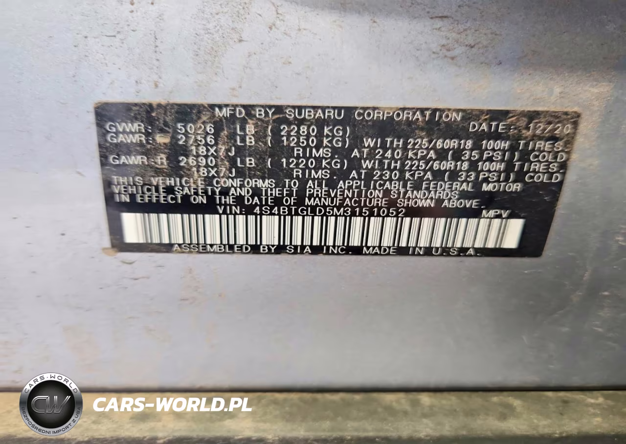 2021 Subaru Outback Onyx Edition Xt VIN:4S4BTGLD5M3151052 - 12