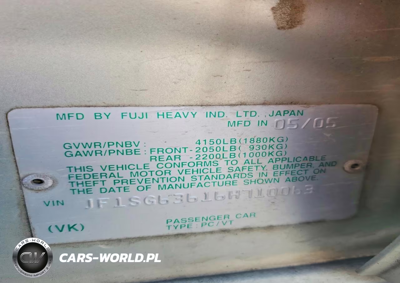 2006 Subaru Forester 2.5X VIN:JF1SG63616H710063 - 14