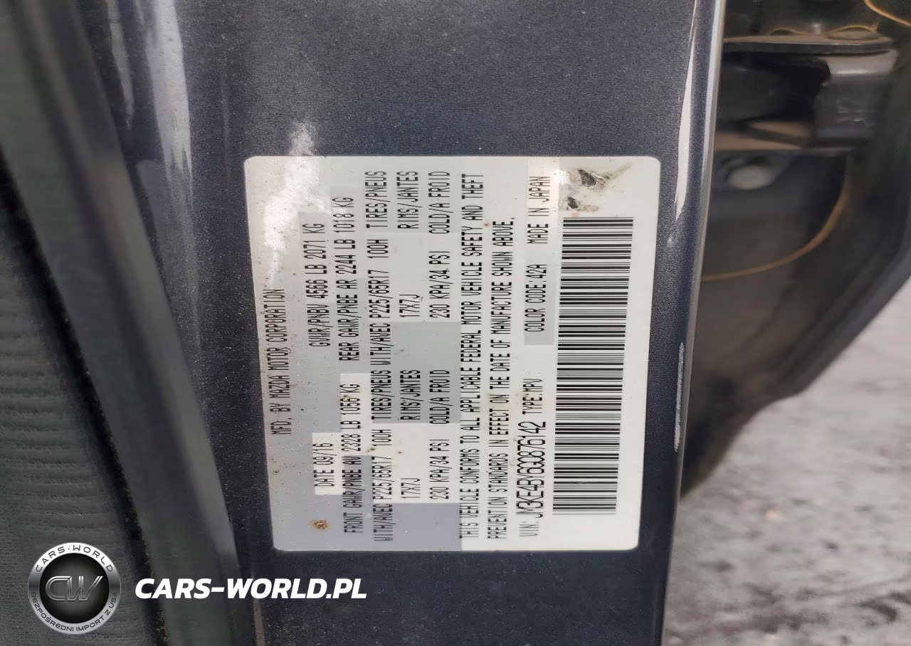 2016 Mazda Cx-5 Sport VIN:JM3KE4BY6G0876142 - 12
