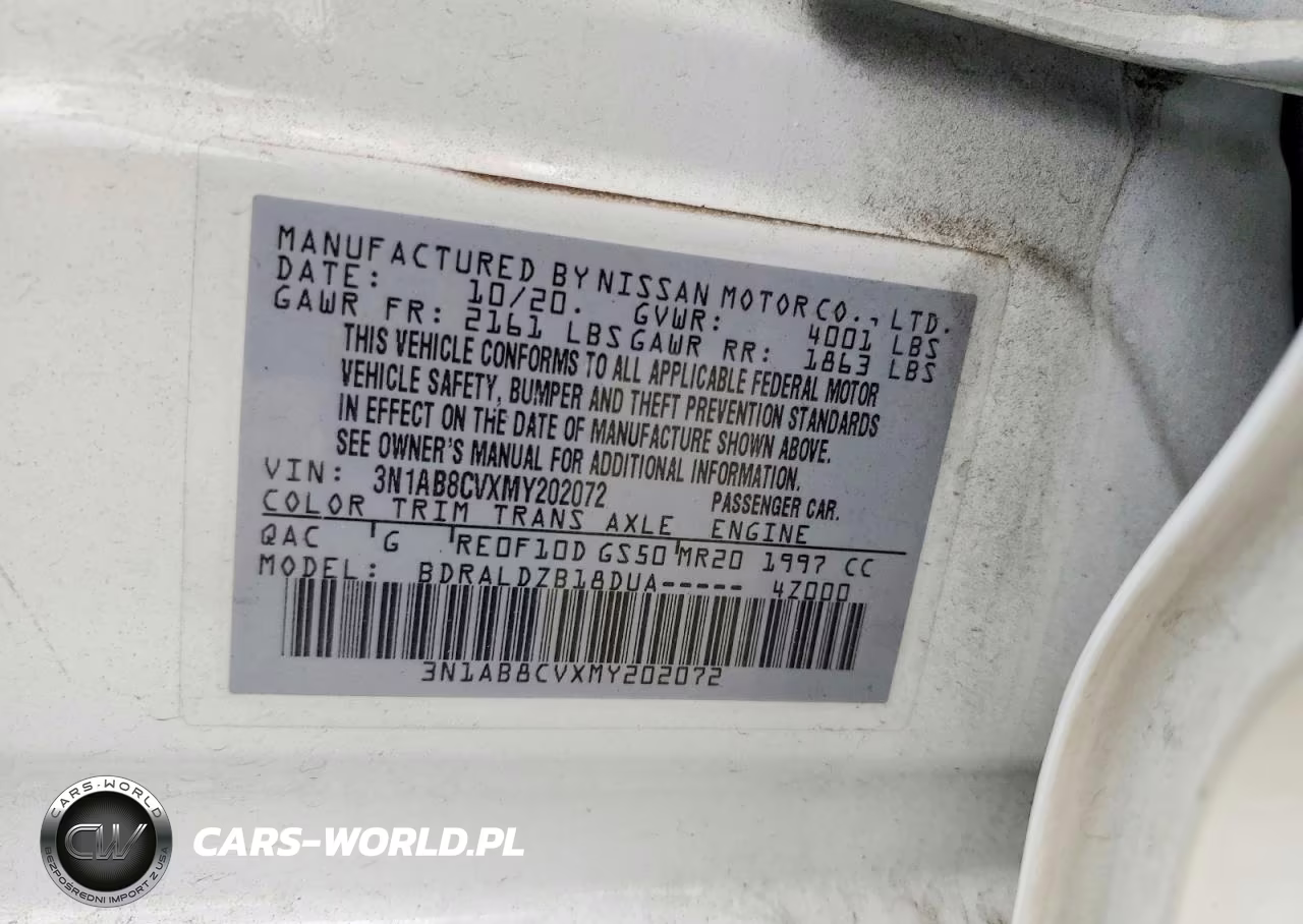 2021 Nissan Sentra Sv VIN:3N1AB8CVXMY202072 - 12